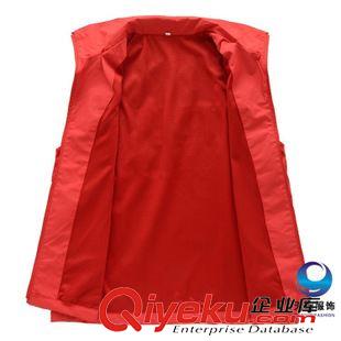 常規(guī)雙層馬甲 促銷(xiāo)工作馬甲 坎肩志愿者馬甲定做 紅色文化活動(dòng)廣告馬甲背心定制原始圖片3