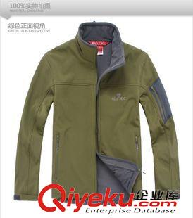 兩件套沖鋒衣 男式軟殼風衣高性能耐磨戶外防風防水風 抓絨復合登山外套沖鋒衣原始圖片3