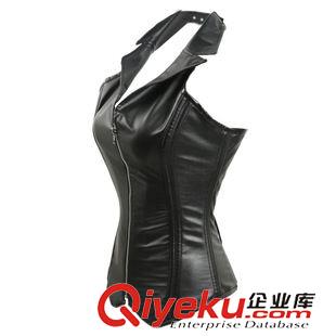 帶肩塑身衣 亞馬遜高清 Corset 歐美鋼骨宮廷束身衣性感塑身上衣收腹皮衣馬甲