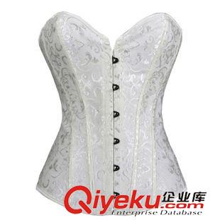 無肩塑身衣 紅黑白 速賣通爆款貨源 sexy Corset 歐美聚攏托胸宮廷束身衣