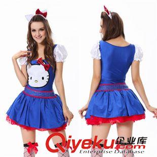 動物Animal Costumes 凱蒂貓紅色亮片服裝 Blue Hello Kitty Costume 萬圣節(jié)角色扮演服