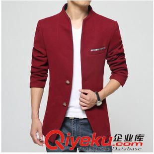 10,2風(fēng)衣大衣新款 廠家直銷高品質(zhì)加厚款中長(zhǎng)款立領(lǐng)單排扣呢大衣男中山裝呢外套代理
