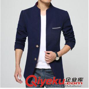 10,2風衣大衣新款 廠家主推 gd立領(lǐng)純色中長款休閑羊毛呢大衣男呢子純色外套代理原始圖片2