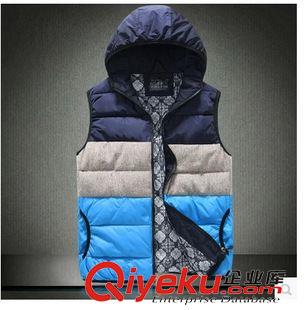 背 心  馬 甲 廠家直銷(xiāo)男士時(shí)尚可脫卸帽棉馬甲潮流外套 gd韓版休閑鞋背心