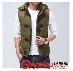 背 心  馬 甲 廠家直銷(xiāo)男士時(shí)尚可脫卸帽棉馬甲潮流外套 gd韓版休閑鞋背心