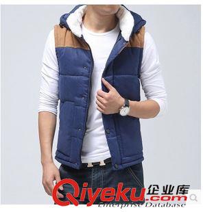 背 心  馬 甲 廠家直銷(xiāo)男士時(shí)尚可脫卸帽棉馬甲潮流外套 gd韓版休閑鞋背心