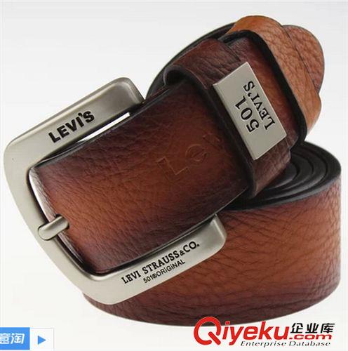皮  帶 皮帶 zp牛皮情侶腰帶 男女士休閑針扣 潮流時尚 1112-DLW12原始圖片2