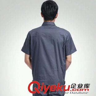 精品推薦 勞保短袖 汽修廠服 廣告 工程工裝服 勞保夏裝短袖工作服 男