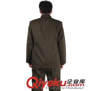 外軍套裝 馬褲呢套裝 陸軍常服 工作服套裝 中老年高領(lǐng)中山裝 現(xiàn)貨批發(fā)原始圖片3