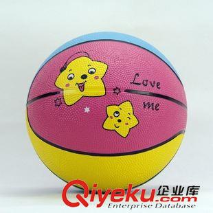 籃球 廠家批發(fā)幼兒園籃球橡膠小籃球 兒童籃球 1號 花色卡通籃球原始圖片3
