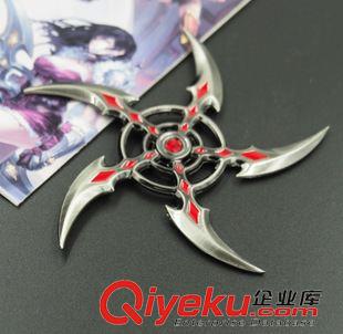 2015年6月新品 LOL英雄聯盟戰爭女神希維爾鋼鐵之心皮膚四角飛鏢暗器