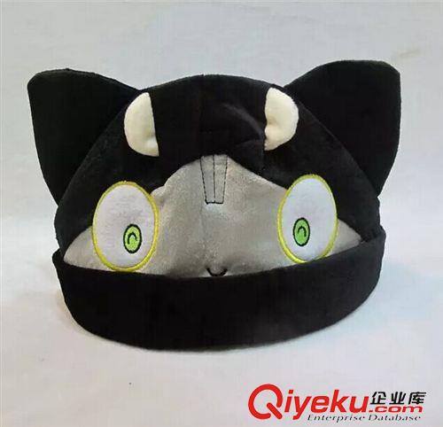 2015年7月新品 青之驱魔师小黑猫毛绒帽子 cos玩具 生日礼物