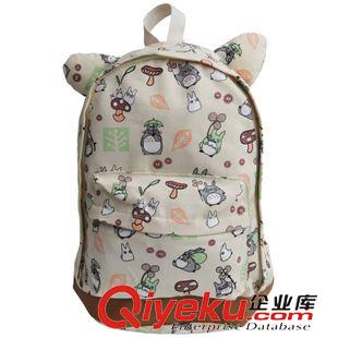 龍貓 動(dòng)漫雙肩包批發(fā)宮崎駿龍貓系列花色背包原始圖片2
