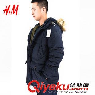 老客戶專區(qū) 15冬季中長款棉服男 hm專柜zp棉襖 防寒加厚毛領(lǐng)大碼冬裝外套