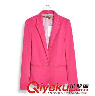 西服 2015秋裝新款歐美女裝外套 一?？厶枪叫∥餮b 修身女士外套原始圖片2