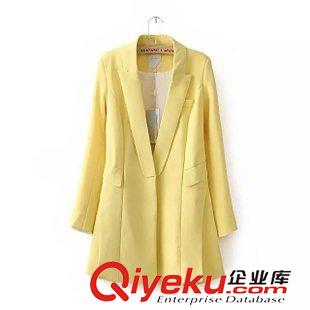 西服 2015秋冬學(xué)院新品加大碼中長款徽章西服明星同款西服