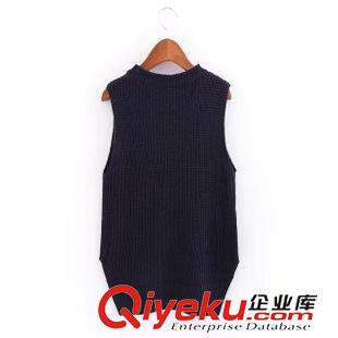 馬甲 秋季新款加油吧實(shí)習(xí)生趙麗穎同款背心毛衣女馬甲韓版套頭針織衫潮原始圖片3