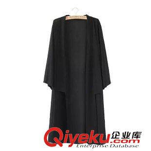 防曬衣 2015夏季韓版女裝中長(zhǎng)款寬松雪紡襯衫防曬衣開衫休閑防曬衫原始圖片2