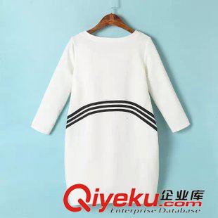 T恤 2015春夏印花七分袖T恤上衣 中長款女式T恤批發(fā) 外貿(mào)歐美女裝原始圖片2