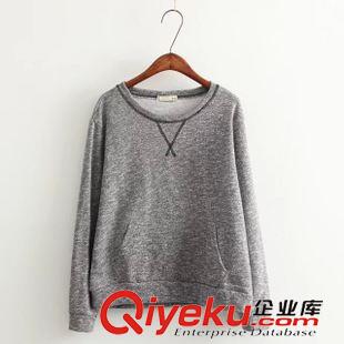 日系風格 外貿女裝 韓國版新款時尚長袖圓領百搭衛(wèi)衣+性感包臀裙雪花套裝潮原始圖片2