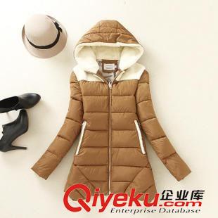 9.25秋款 2015冬新款韓版大碼連帽羽絨棉服女中長(zhǎng)款加厚棉衣女士外套潮原始圖片3