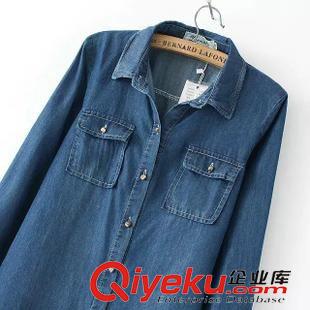 7.15 原單天絲牛仔長版襯衫 外貿(mào)精致好做工好品質(zhì) 2015新款原始圖片2