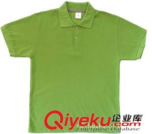 耐穿型工作服 廣州服裝廠藍(lán)色加厚純棉POLO衫高爾夫服裝{sx}定做服裝