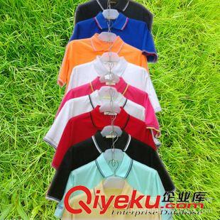 網布翻領混紡類 廣州服裝廠帥氣橙色T恤批發 有領工作服訂做 代印企業LOGO一件起原始圖片3