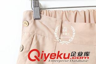 8.13新款 卷書情 日系小清新學院風松緊腰休閑大擺裙褲森女新品秋款5176