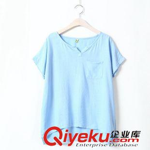 7.14新款 孔雀藍 文藝復古寬松顯瘦闊腿褲 棉麻壓花休閑長褲女夏5117