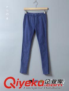 下裝 彩霞 2015秋季新款文藝百搭顯瘦修身彈力打底小腳褲4色yk5268原始圖片3