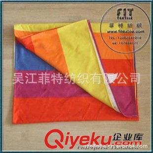 戶外用品 【廠家直銷】供應多色 尺寸自定 可自定LOGO的雙面絨沙灘巾 浴巾