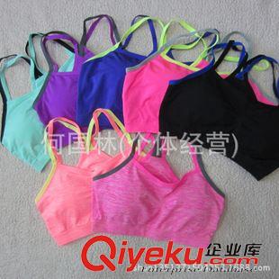 運(yùn)動瑜伽健身背心 美國原單fruit of the loom雙肩帶瑜伽健身 運(yùn)動跑步跳操段染文胸原始圖片2