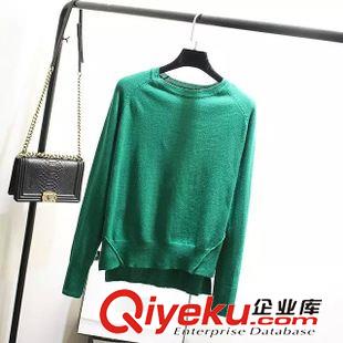 9月29日 韓版百搭早秋爆款 圓領(lǐng)糖果色插肩袖前短后長針織衫女18XYL-9.729原始圖片3