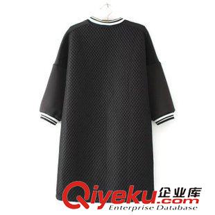 15年8月26-31 秋季歐洲站熱賣爆款 女字母胸章立領中長款棒球服外套11RM-8.487原始圖片2