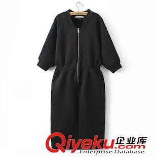 15年8月26-31 秋季歐洲站熱賣爆款 女字母胸章立領中長款棒球服外套11RM-8.487