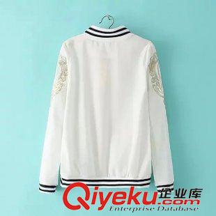 15年8月26-31 英倫風秋裝 女士百搭氣質雙色金線刺繡立領夾克外套11RM-8.479原始圖片3