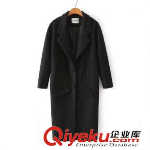 15年8月21-25 歐洲站人氣熱賣爆款 女士霸氣超長(zhǎng)款酒紅色百搭羊毛大衣21-10.186原始圖片2