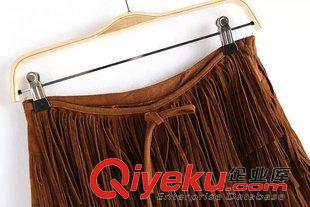15年8月21-25 時尚歐美秋裝 女士多層流蘇鹿皮絨短褲靴褲24XL-8.388原始圖片3