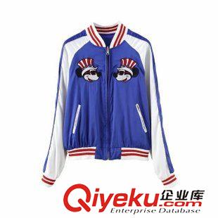 15年8月6-10 歐熱賣爆款 女士雙面穿米奇刺繡雙色棒球服外套1JQ-8.121