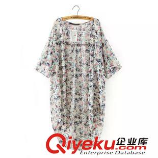 防曬衣 歐美風(fēng)時(shí)尚 女夏季必備6色印花弧形下擺雪紡防曬衣1XZ-6.427