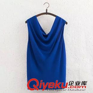 小背心/吊帶衫 夏季時尚新款 女士氣質甜美不規則下擺無袖長款雪紡衫5SP-5.570