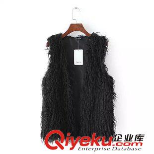 馬甲/背心 歐洲站2015秋季新品女 翻領(lǐng)細(xì)條紋雙排扣內(nèi)襯蕾絲馬甲5XE-9.739