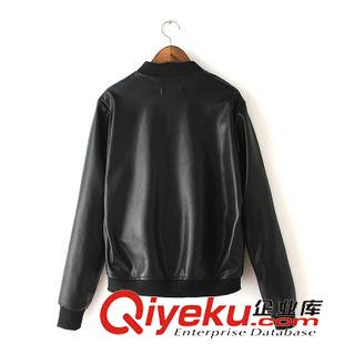 外套 /夾克 歐洲站潮款秋冬女裝  純色立領(lǐng)仿皮夾克百搭棒球服外套18LZ-9.720