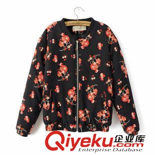 外套 /夾克 韓版潮2015秋季女開衫 翻領(lǐng)包邊撞色九分袖下開叉外套11AK-9.713