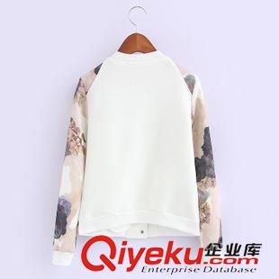 外套 /夾克 清新田園風(fēng)秋裝 女士立領(lǐng)花朵印花插肩袖棒球服百搭外套1DS-9.657