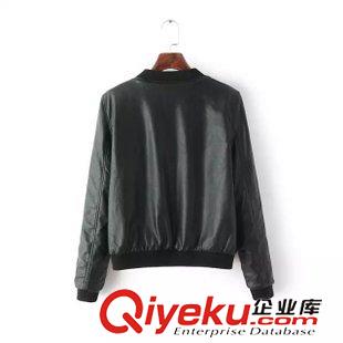 皮衣/皮草 簡約秋冬女裝 女士時尚立領(lǐng)拉鏈夾棉皮衣夾克外套24YG-8.056