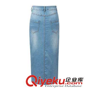 半身裙/短裙 時尚 歐美2015秋裝新款牛仔裙 側(cè)開叉包臀牛仔半身裙2ZY-9.732