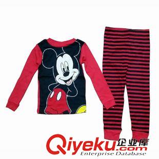 外貿(mào)disney童套專欄 {zx1}秋款童套裝disney原單純棉卡通大米奇內(nèi)衣套裝秋衣秋褲