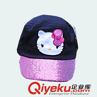 其它外貿(mào)產(chǎn)品 外貿(mào)新款童帽　韓式HELLOKITTY 閃亮卡通女童太陽帽